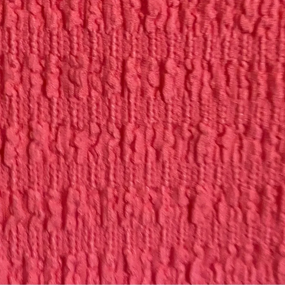 Elodie Pink Textured Short‎ Sleeve Mini Dress Size Large